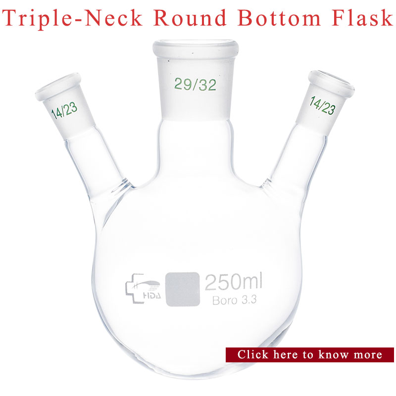 Triple-Neck Round Bottom Flask