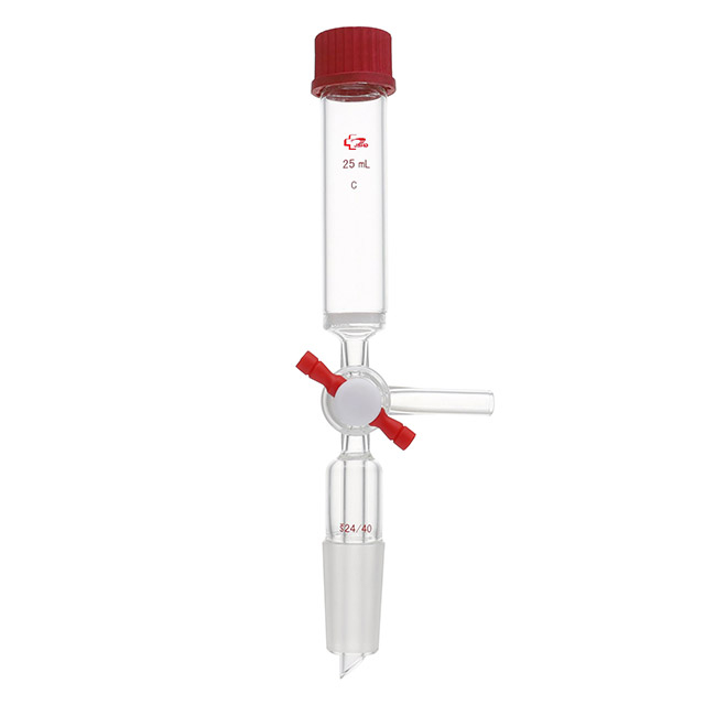 Peptide Synthesis Vessel, Solid Phase, T-bore, Vacuum