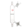 Glass Filter Tube with Fritted Disc and Two Glass Stopcocks
