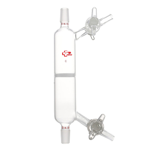 Glass Filter Tube with Fritted Disc and Two Glass Stopcocks