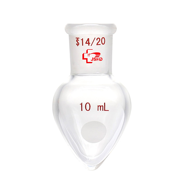 Glass Flask, Pear Shaped, Single Neck