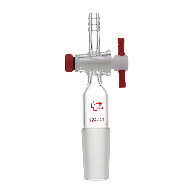 Glass Adapter, Flow Control (Straight), PTFE Stopcock