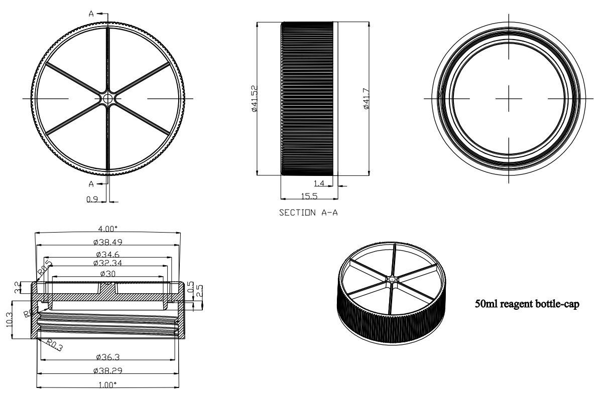 50ml reagent bottle-cap