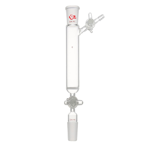 Funnel, Filter, Fritted Disc With Two 2mm Glass Stopcocks