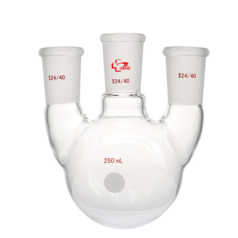 Glass Flask, Three Neck, Vertical