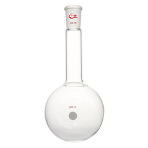 Glass Flask, Round Bottom, Long-neck