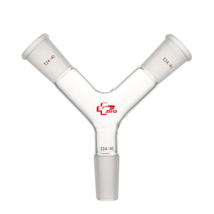 Glass Adapter, Connection, Y-Shaped 3-Way