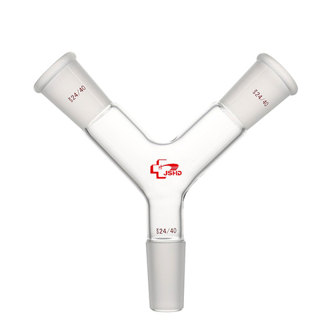 Glass Adapter, Connection, Y-Shaped 3-Way