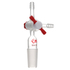 3-Way Glass Flushing Adapter With Stopcock