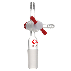 3-Way Glass Flushing Adapter With Stopcock