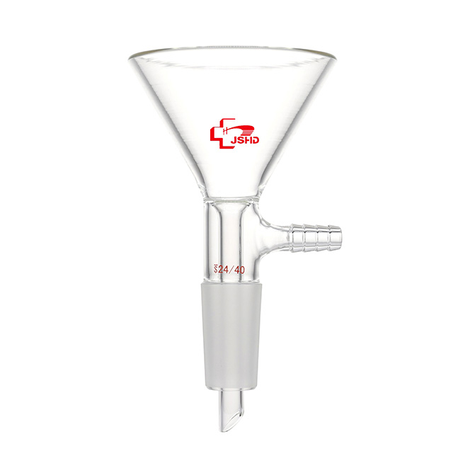 Triangular Borosilicate Filter Funnel | Sealed-in Fritted Plate