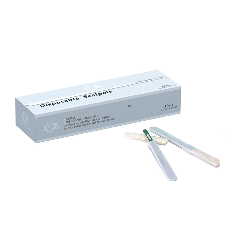 Sterile Surgical Scalpels With Handle