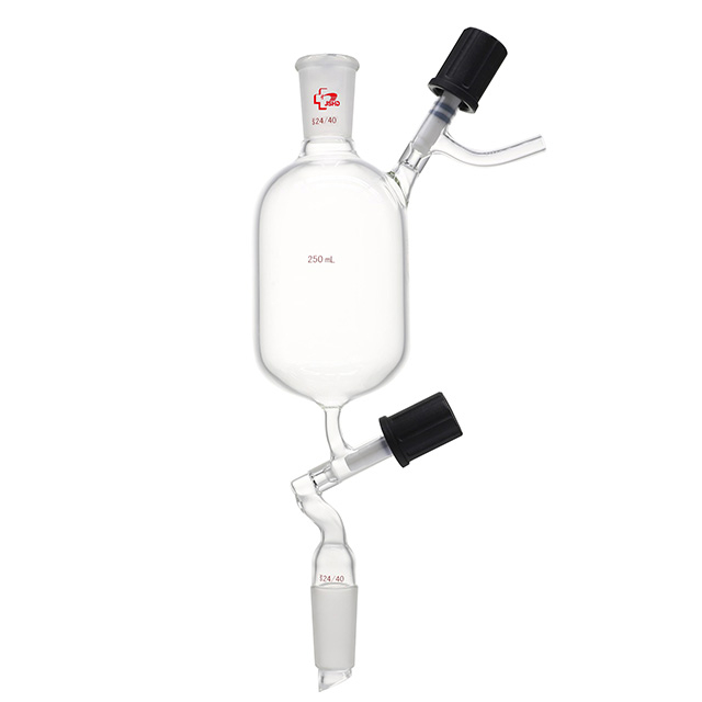 Glass Funnel, Addition, High Vacuum Valve