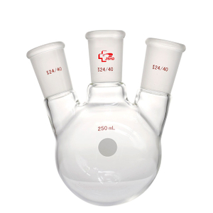 Glass Flask, Three Neck, Angled