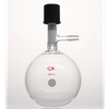 Schlenk Tube Flask, High Vacuum Valve, Flat Bottom