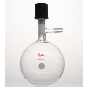 Schlenk Tube Flask, High Vacuum Valve, Flat Bottom