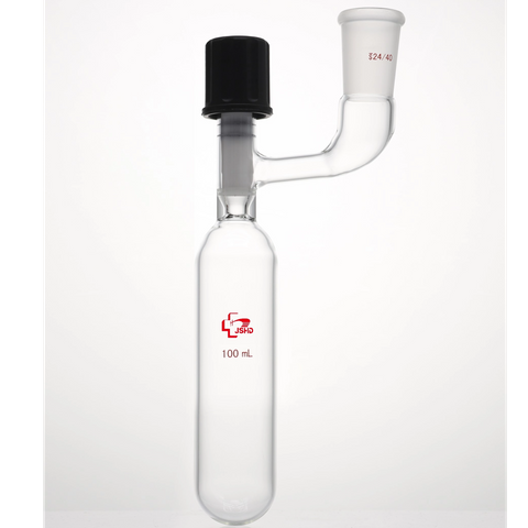 Schlenk Tube Flask, Solvent Transfer/Storage With Joint Moutht